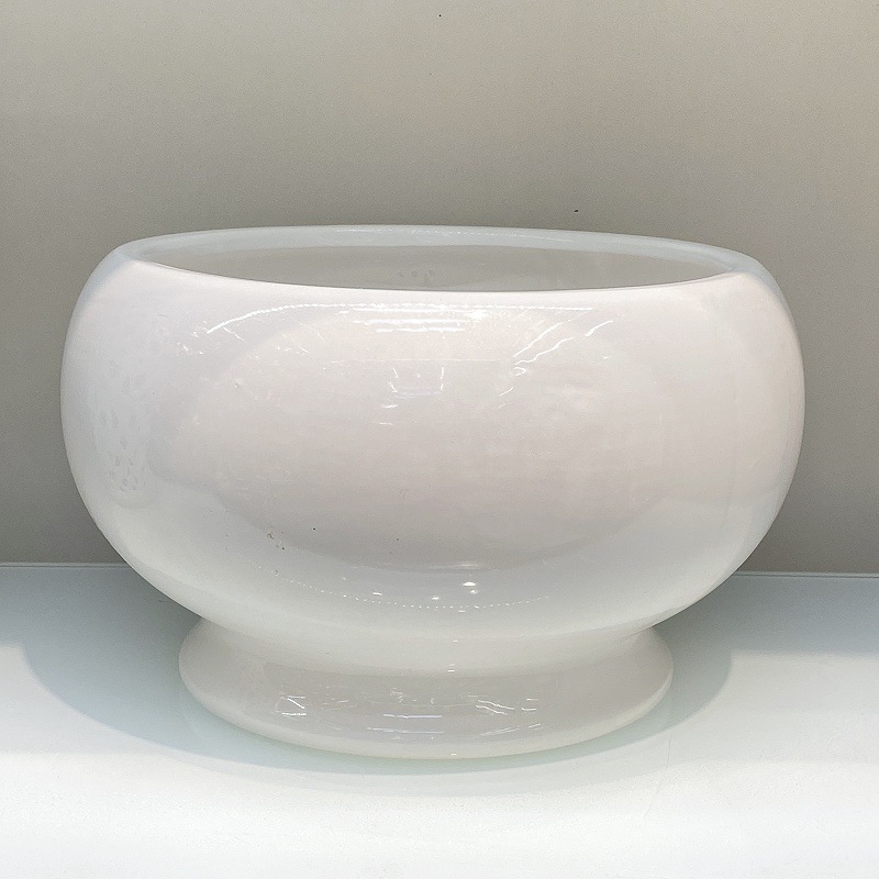 art pure white round oval large flower pot furniture decoration orchid flower pot container vase decoration ornaments