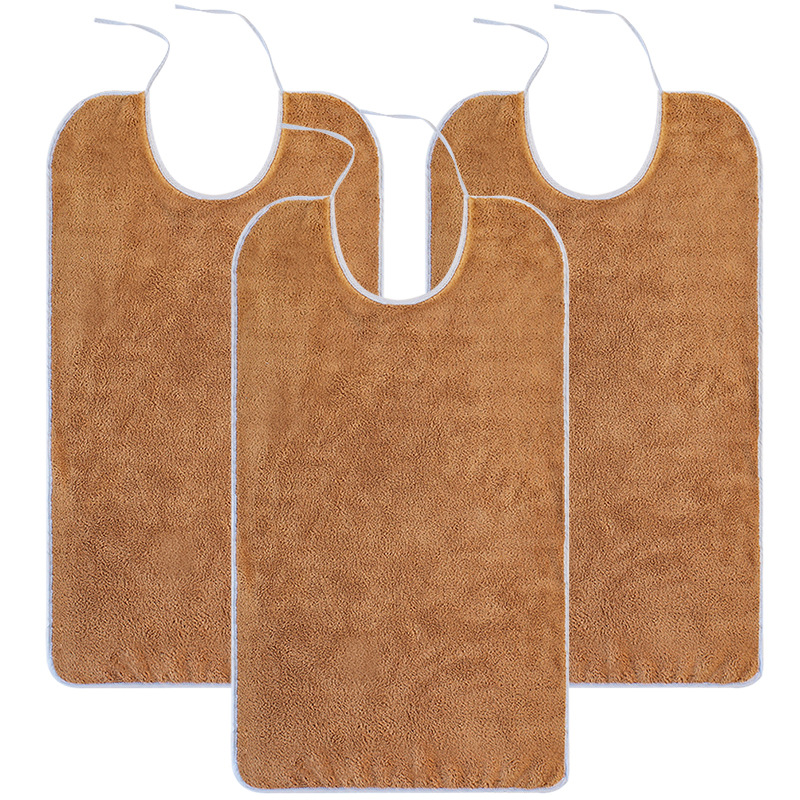 厂家跨境货源老人吃饭围兜老年人护理用围嘴防水多功能口水巾大号