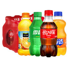 雪碧芬达果粒橙碳酸饮料300ml*12瓶整箱批小瓶装汽水饮品