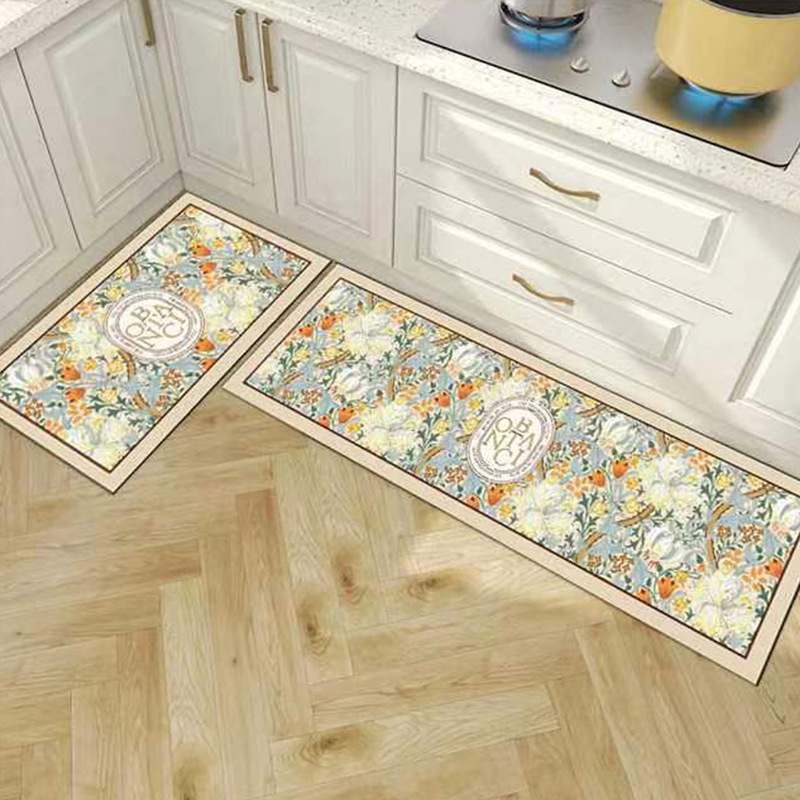 nordic kitchen floor mat household absorbent stain-resistant floor mat living room bedroom entrance carpet stain-resistant full-covered hallway mat