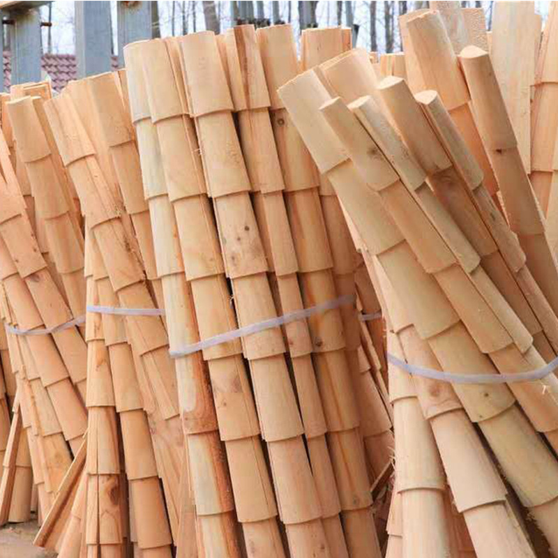 防腐木竹节瓦古建门头装饰木瓦凉亭长廊仿古瓦门楼屋檐木质滴水瓦