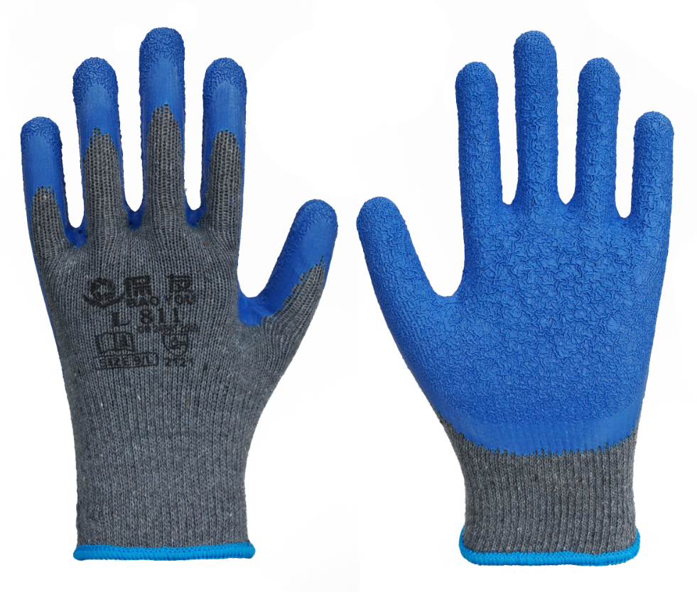 1yk手套劳保工作耐磨防护棉纱加厚做工挂胶涂胶浸胶防水止滑耐油