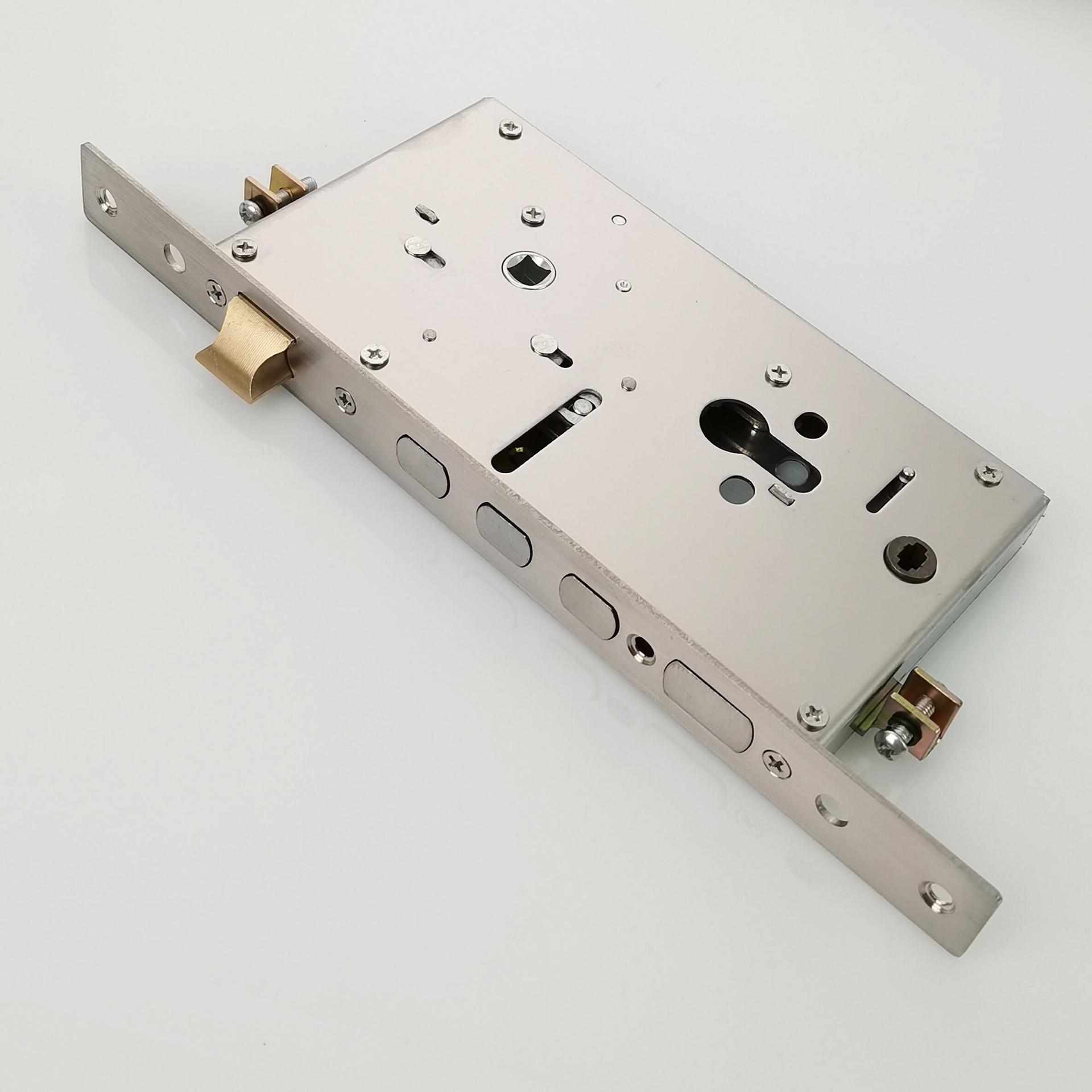 保德安13型26*280方边单孔双活双快指纹锁专用免开孔全钢锁体