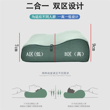 9T3T枕头学校军绿色枕套护颈橄榄硬质棉枕芯定型宿舍内务单人制式