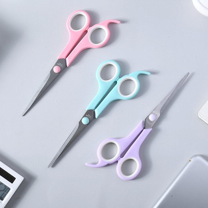 Macaron Color Art Scissors Factory Wholesale Student Office Supplies Art Scissors Large Small Size Student Stationery Scissors