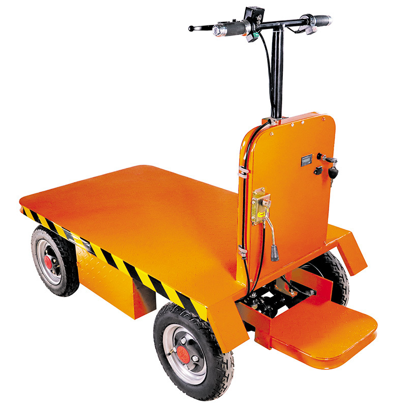 电动平板车手推车载重王升降车搬运车拉货车四轮工地建筑折叠拖车