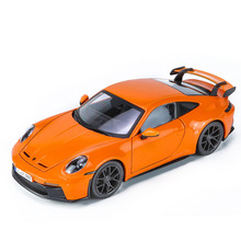 1:24仿真保时捷911GT3合金转向滑行儿童玩具汽车模型摆件批发礼品