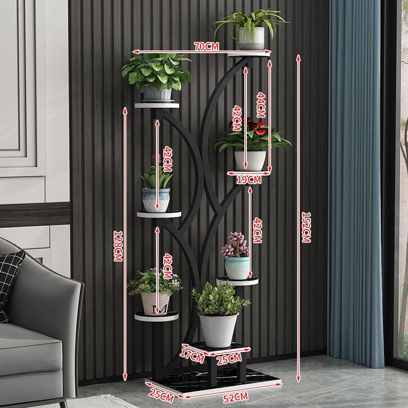 Flower Rack Living Room Floor Shelf Balcony Layout Simple Modern Jardiniere Iron Plant Shelf