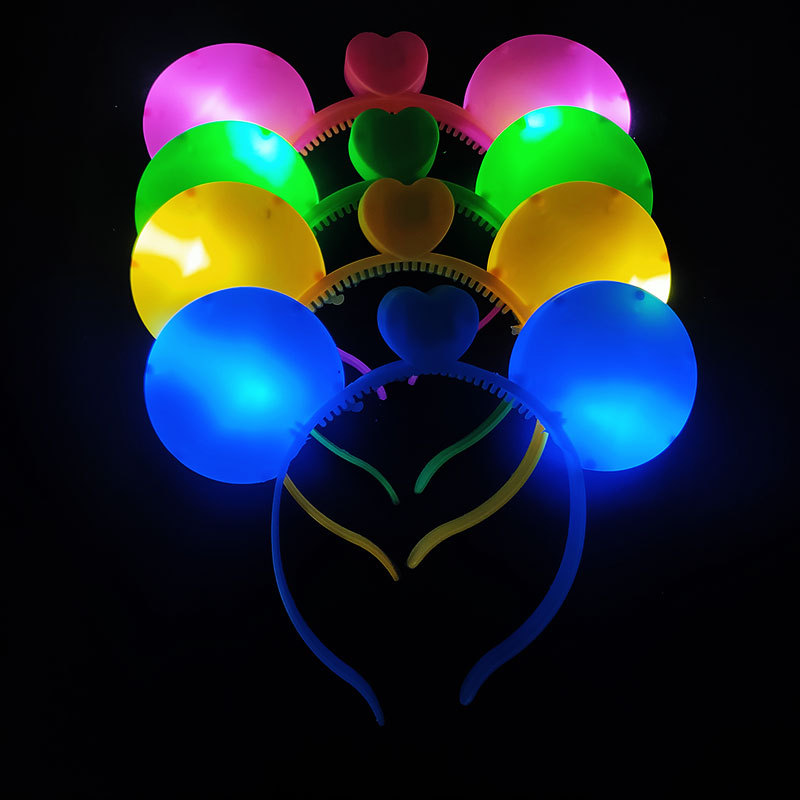 Luminous Headband Concert Light Stick Crown Horn Headdress Activity Props Night Market Stall Luminous Toys