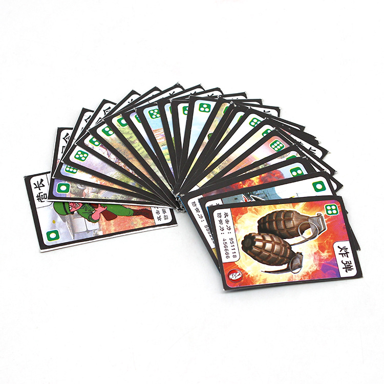 儿童卡通小扑克牌益智游戏纸牌创意魔术道具卡牌学校吊板玩具热卖