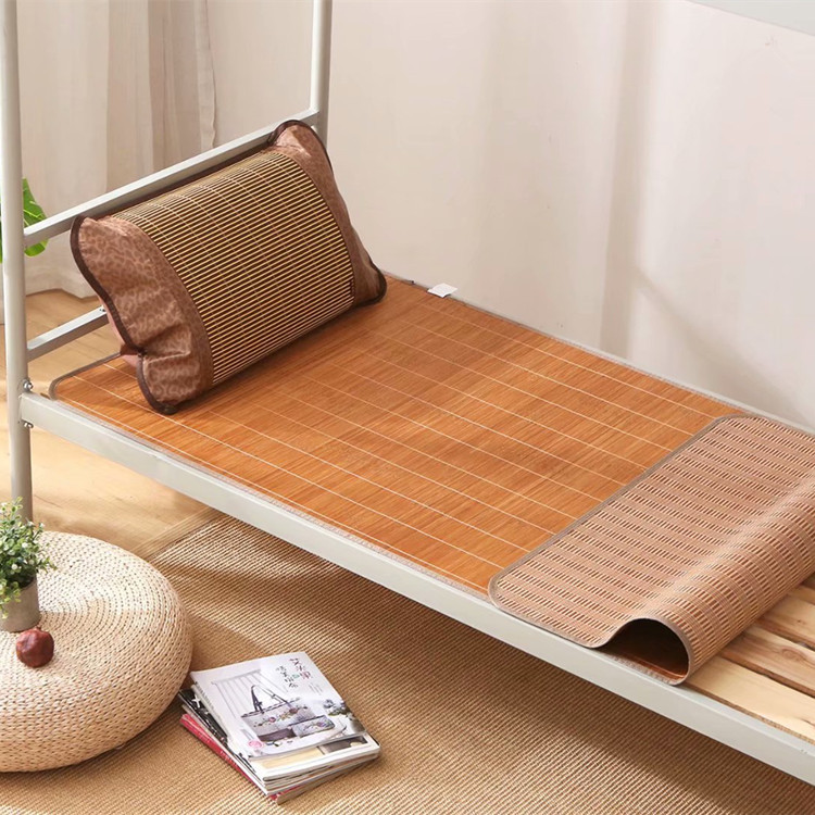 学生单人凉席0.9米双面席1.1竹席冰丝席两用席宿舍草席1.2床0.7席