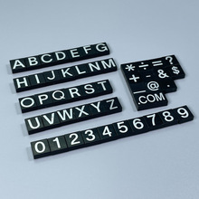 兼容乐高小颗粒积木配件数字符号字母1*1光板名字名片停车号码牌