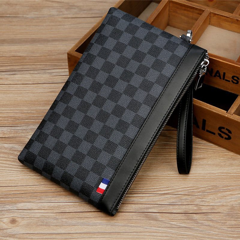 男士手包大容量手拿包信封手抓包单拉链钱包男商务手拎包包软夹包