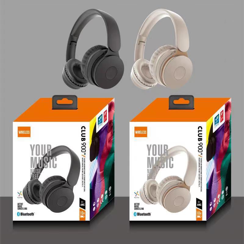 in stock bt900 headset bluetooth headset foldable bass sports headset manufacturer