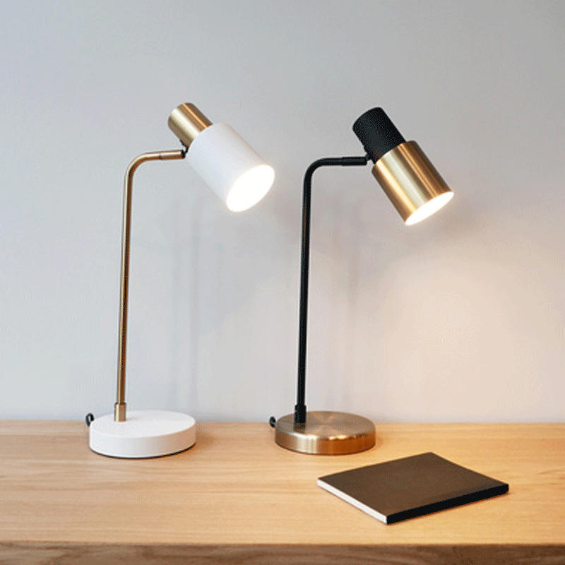 北欧简约现代桌面台灯书桌学习ins风少女床头灯卧室轻奢网红书房