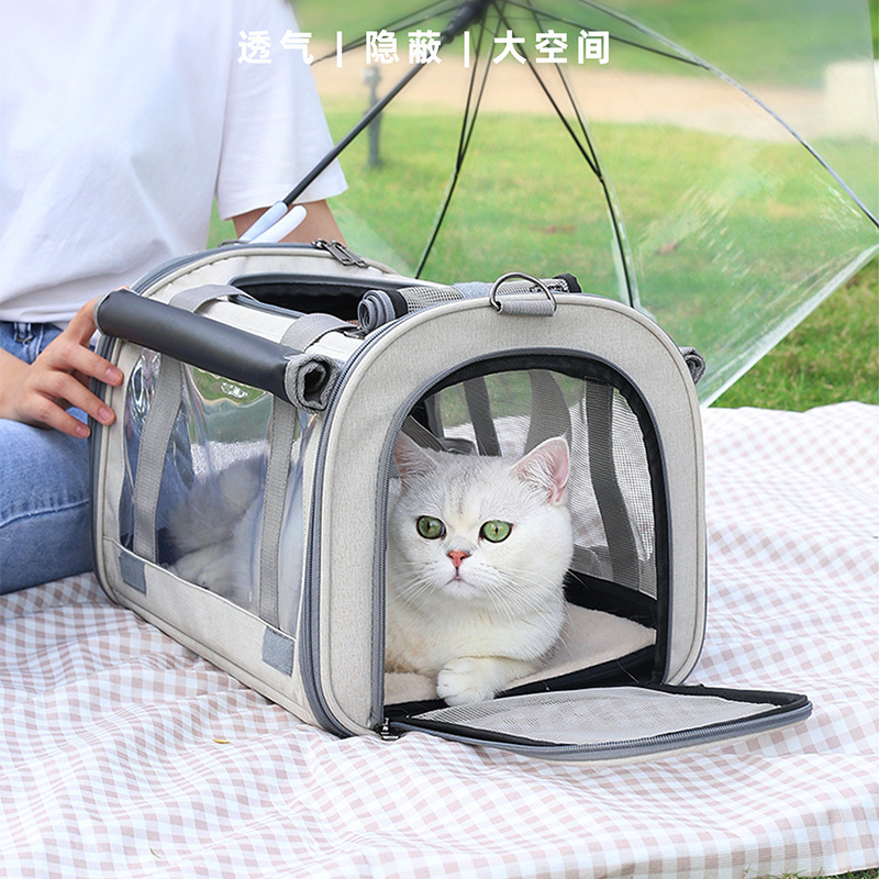 Products in Stock New Portable Pet Diaper Bag Breathable Foldable Cat Backpack Car Portable Cat Cage Cat Bag Wholesale
