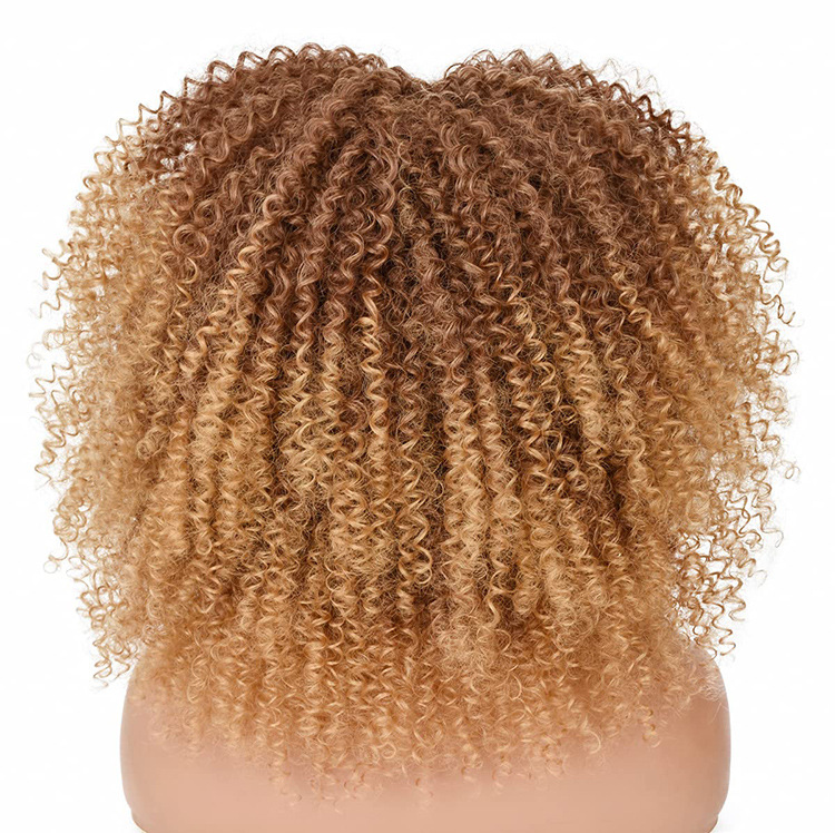 虾皮shopee非洲爆炸头假发 棕色渐变蓬松女士日常款 化纤长假发