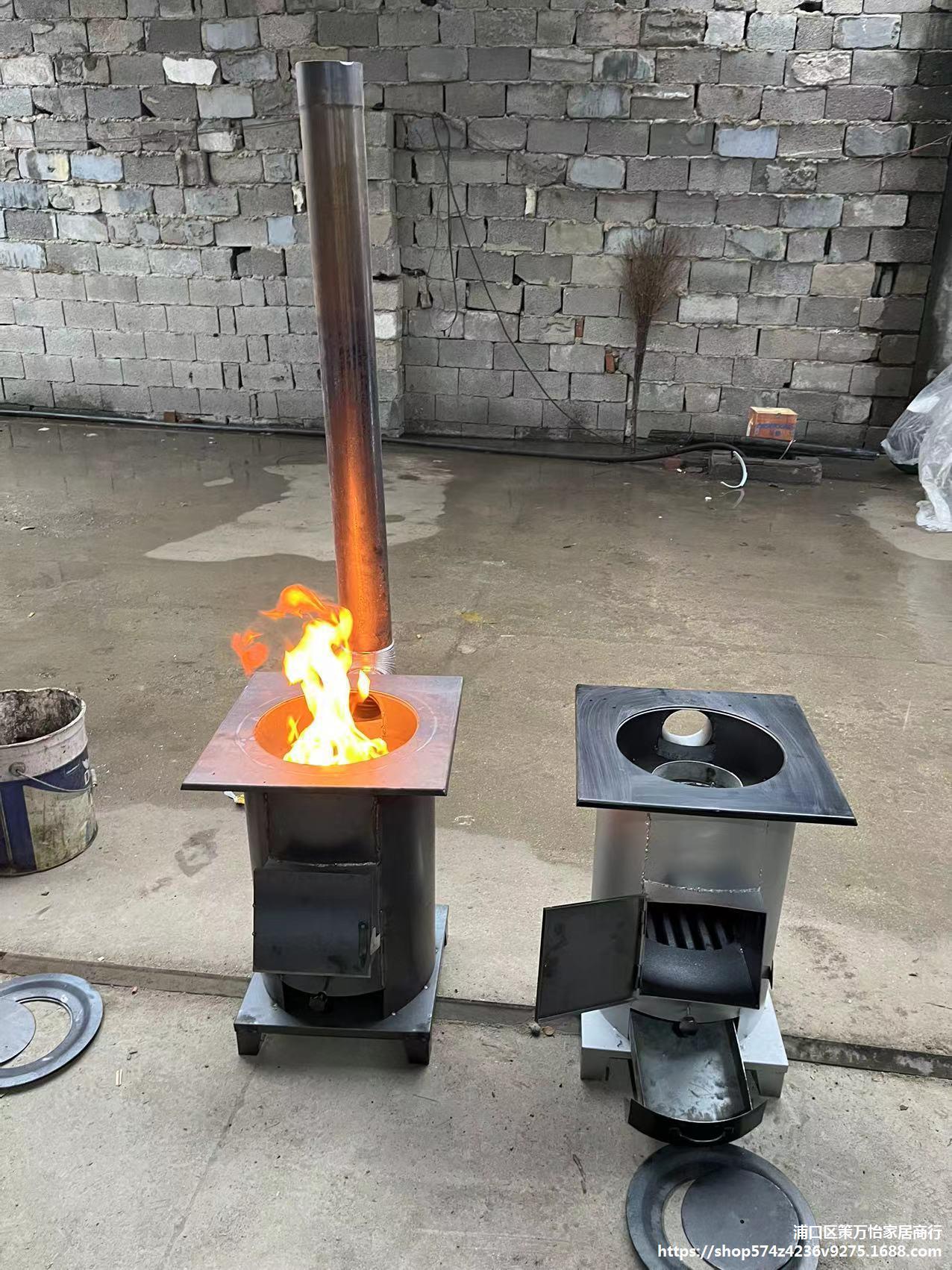 室内无烟柴火炉多功能家用取暖大灶台节能环保炉-阿里巴巴