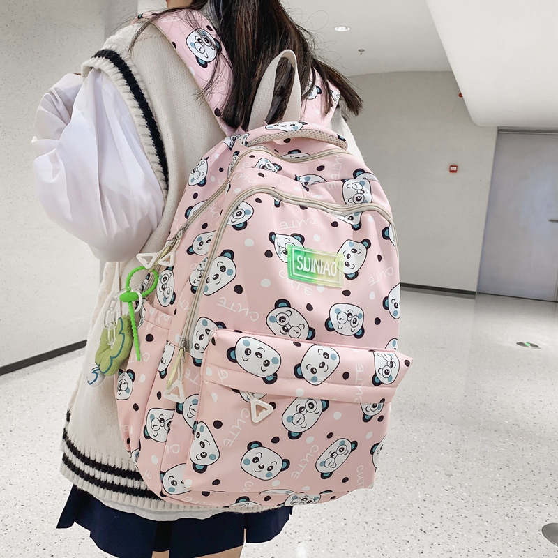 2022 New Fresh Schoolbag Female Korean Style High School and College Student Backpack Junior High School Student Simple Middle School Student Backpack