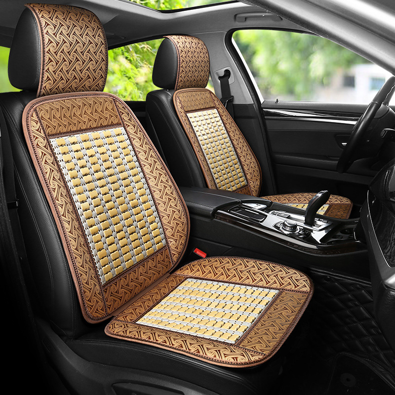 Summer Bamboo Car Seat Cushion Wuling Rongguang Double Row Seat Cover Light Mini Truck Liuzhou Wuling Van Universal Truck Seat Cover