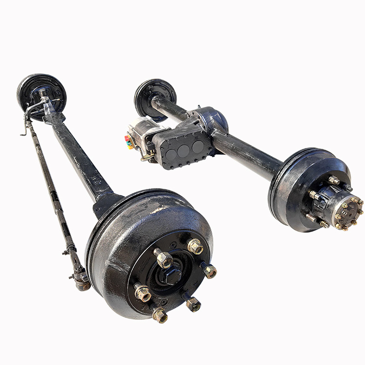 加粗电动重型警务车油刹前后桥电动四轮车改装车配件定制全套总成
