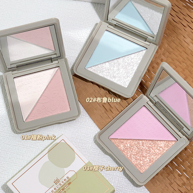 Makeup Xixi Fantasy Mashed Potatoes Highlight Powder Plate Three-Dimensional Brightening Shadow Nose Shadow Blush Highlight Repair Makeup Palette