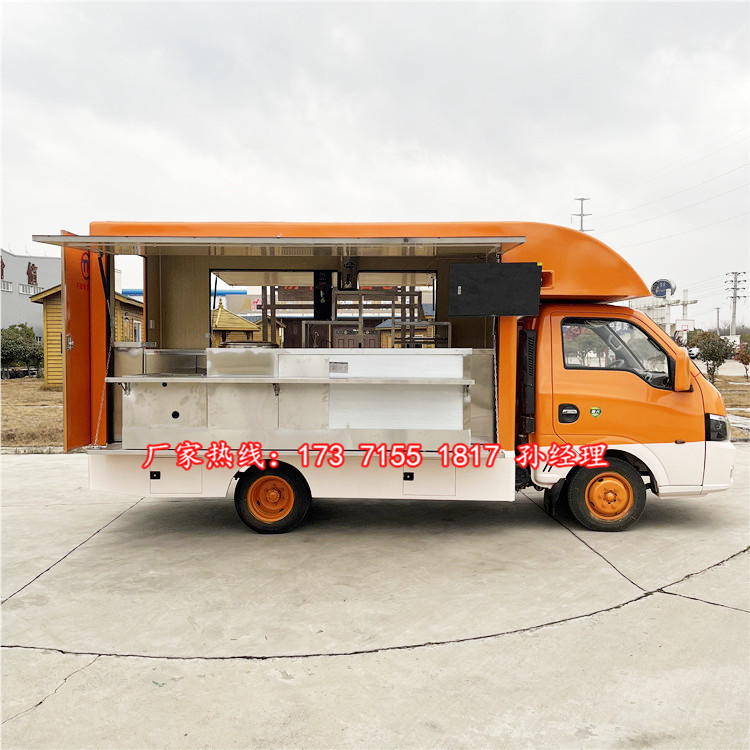 景区流动冰淇淋冷饮汽车国六燃油款快餐车蓝牌c1证可开按揭分期