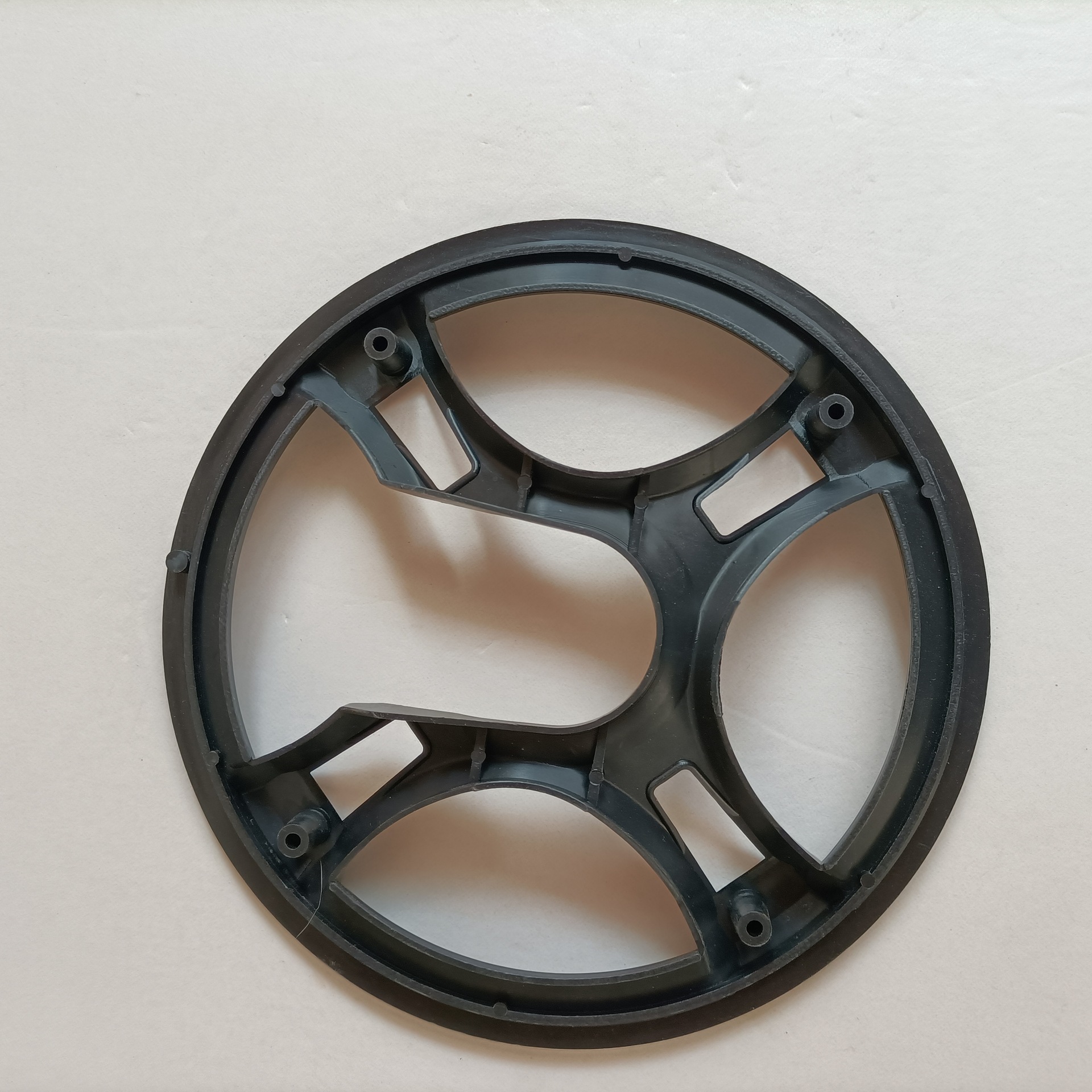 公路山地自行车牙盘护盘罩前防护链盘盖42t齿盘保护罩4孔塑料配件