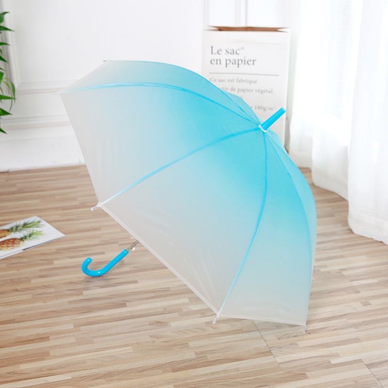 Internet Celebrity Long Handle Umbrella Creative Dance Cute Transparent Umbrella Primary School Student Gift Advertising Umbrella Fixed Logo Gradient Umbrella