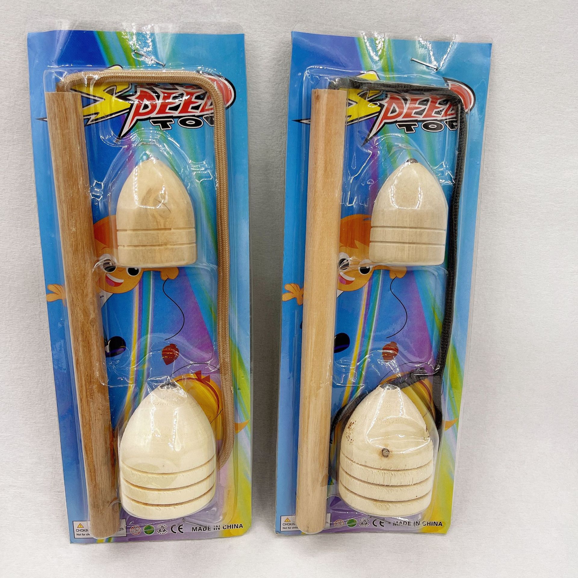 儿时玩具木制陀螺  陀螺玩具套装木陀螺两元店玩具百货货源