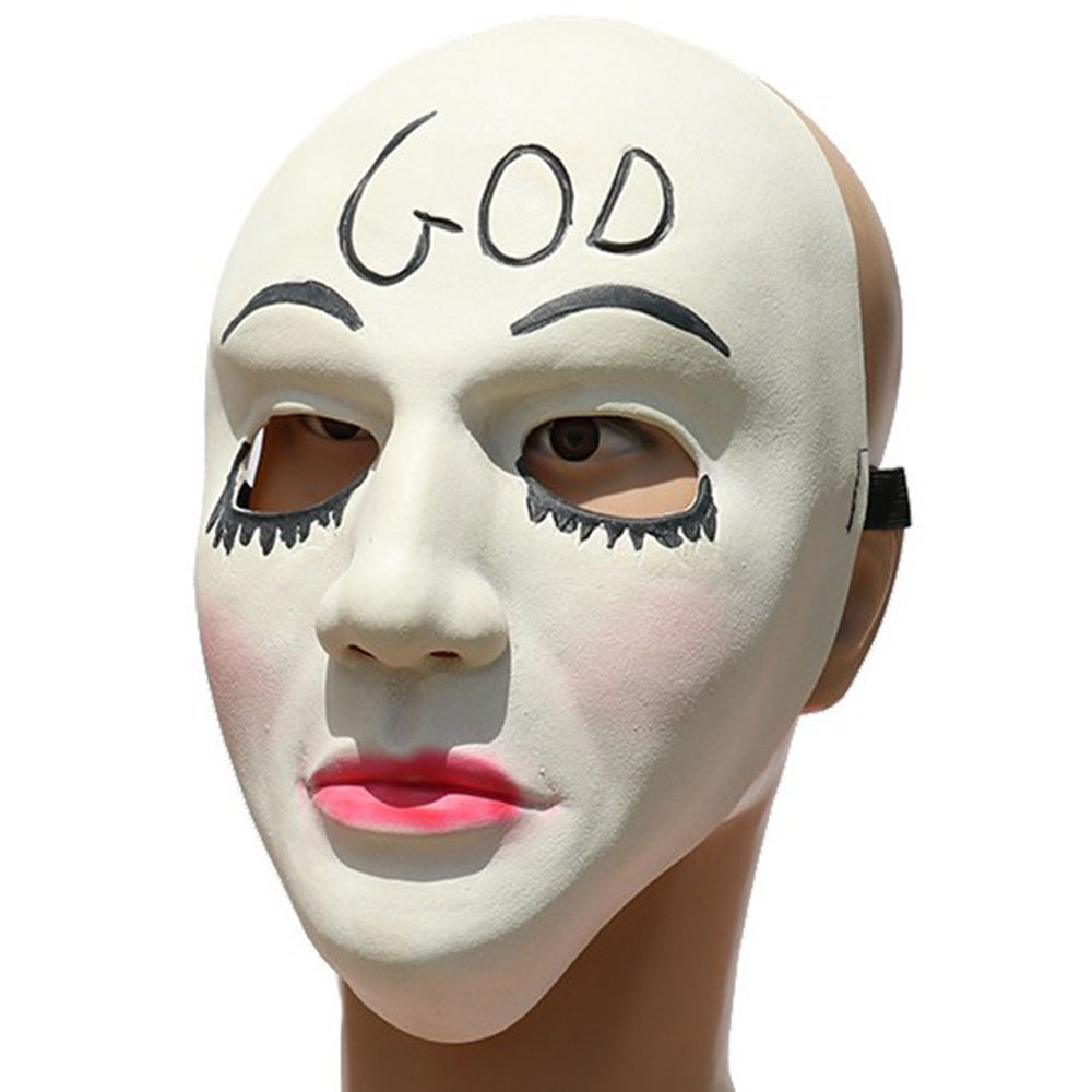 人类计划god十字架kiss me自由女神笑脸面具万圣节面罩道具脸谱新