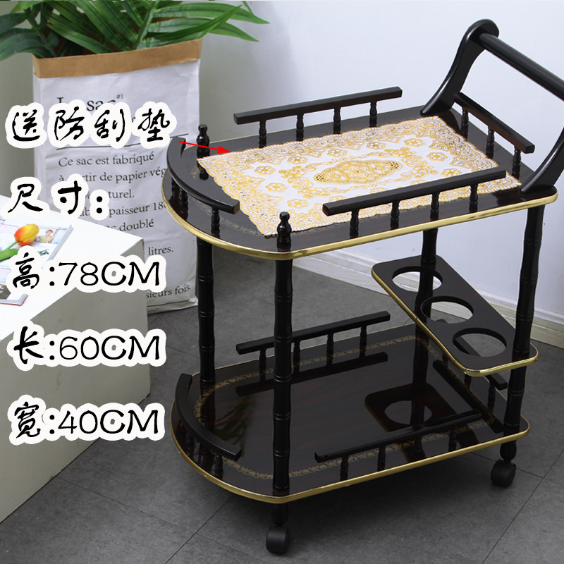 Small Trolley for Beauty Salon Store Small Microdermabrasion Machine Storage Rack Hairdressing Tool Trolley Nail Tattoo Table Wood