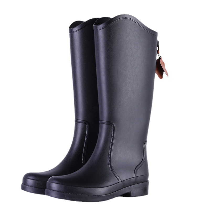 Cross-Border New Arrival Non-Slip Fashion Rain Boots Women's Mid-Calf Waterproof Outer Wear Work Women's Long PVC Rain Boots
