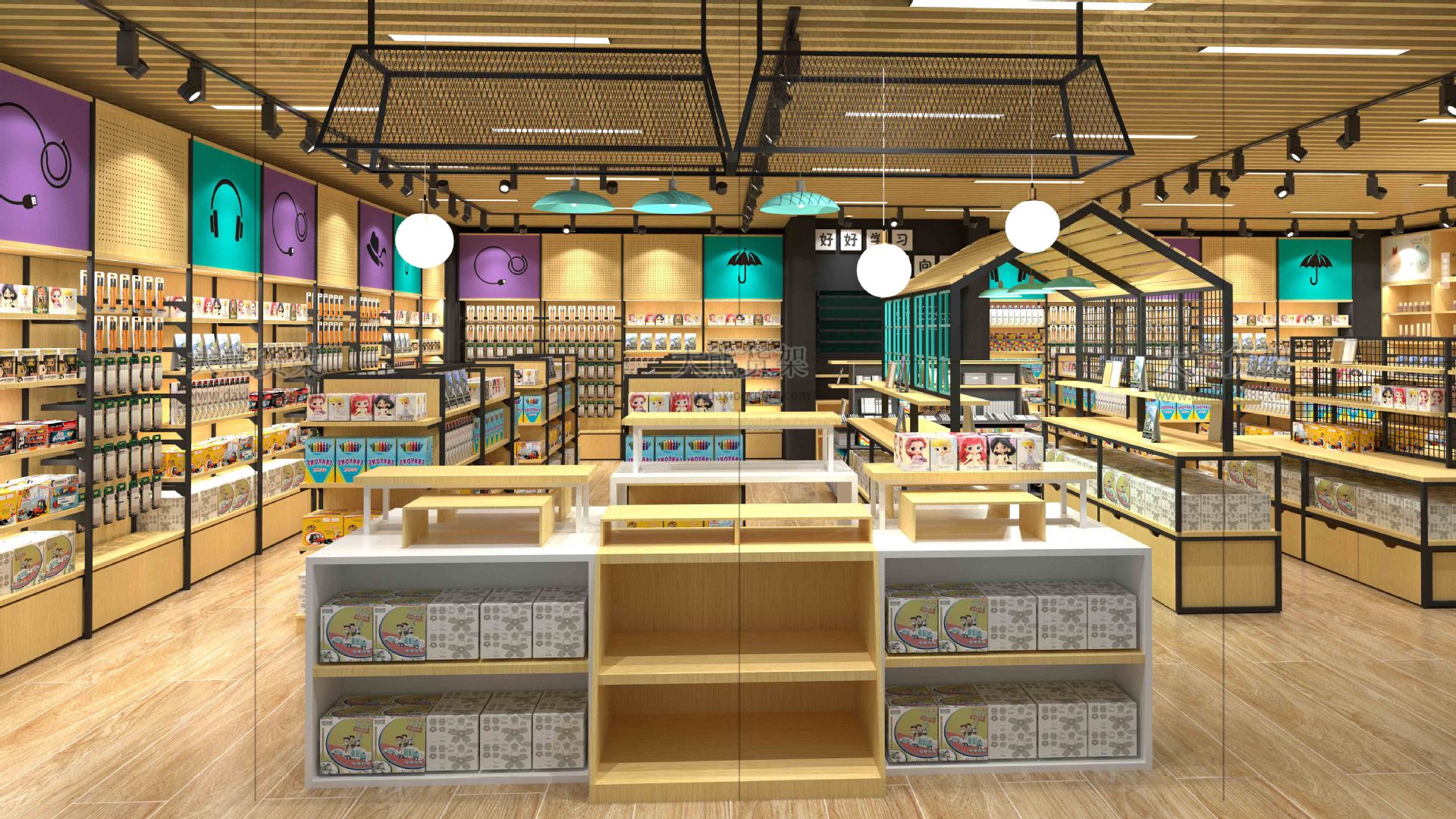 文具店货架书本展示架玩具笔耳环耳饰百货精品店货架饰品展示柜