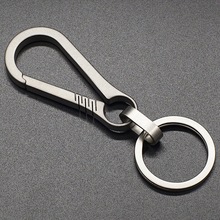 钛合金汽车钥匙扣厂家批发K6-1个性创意简约男女腰挂链圈环
