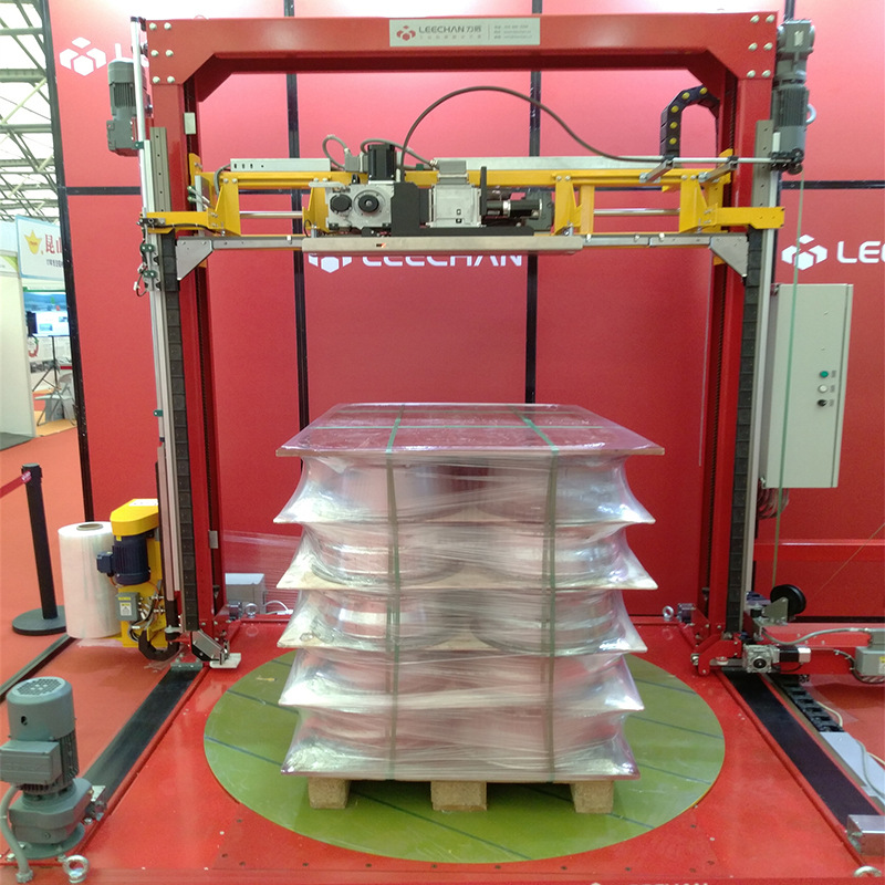 打带缠膜二合一离线打包机托盘货物自动化打带缠膜占地小灵活移动