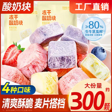 冻干酸奶块冻干草莓蓝莓黄桃水果干酸奶块冻干孕妇儿童休闲零食