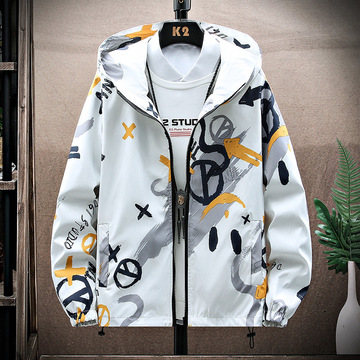 春秋季青少年外套男冲锋款衣服高中生初中生潮流帅气夹克大童男装