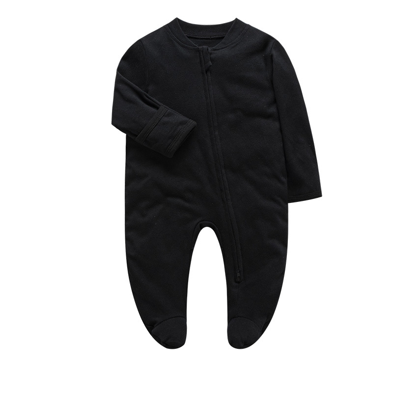 Factory Wholesale Baby Jumpsuit Foot-Wrapped Romper Newborn Baby Jumpsuit Bottom-Covering Rompers Spring and Summer Pajamas Baby Clothes