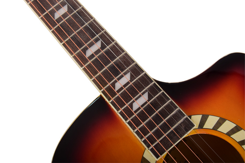 乐器批发 40寸民谣吉他全椴木吉他jita 新手入门练习琴可安装电箱