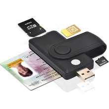 IC智能报税SIM SD TF ID IC Smart Card Reader银行身份证读卡器