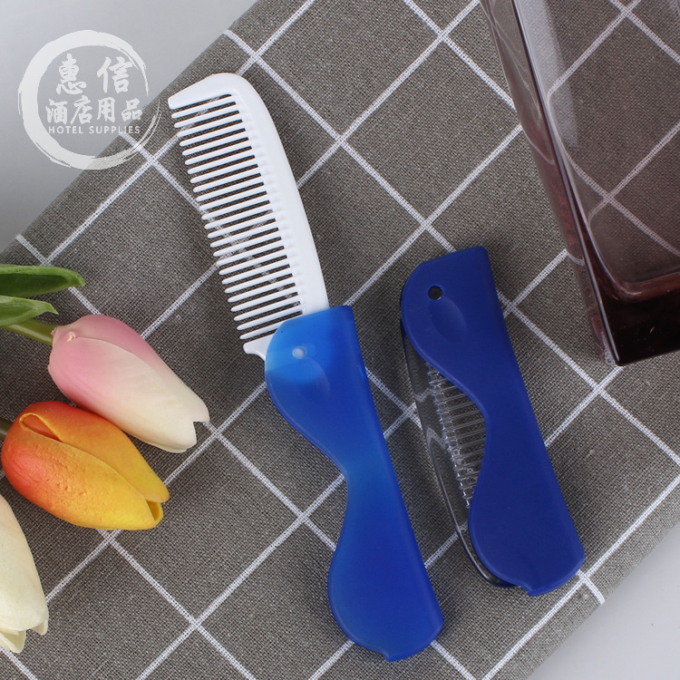 Hotel Disposable Toothbrush Comb Set Travel Portable Folding Soft Bristle Cross-Border Toothbrush, Foldable Toothbrush