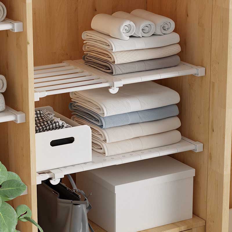 衣柜伸缩隔板墙上挂墙置物架墙壁墙面壁挂多层收纳架免打孔分隔板