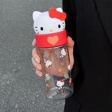 hellokitty三丽鸥儿童水杯女生高颜值便携耐高温防摔卡通杯子生日