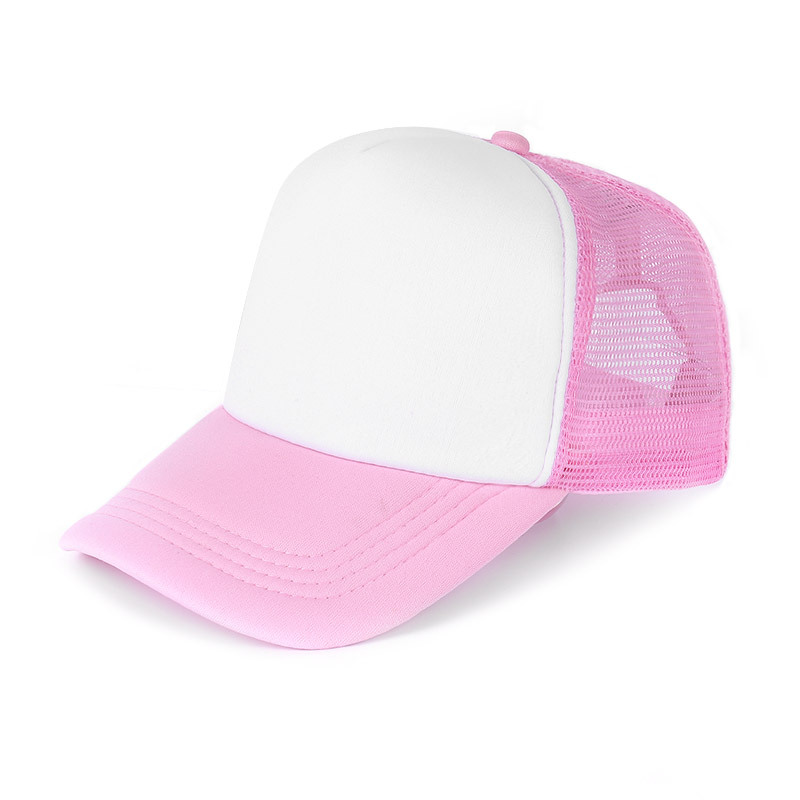 Embroidered Logo Printing Sponge Mesh Cap Advertising Hat Travel Group Sun-Proof Breathable Peaked Cat Baseball Cap