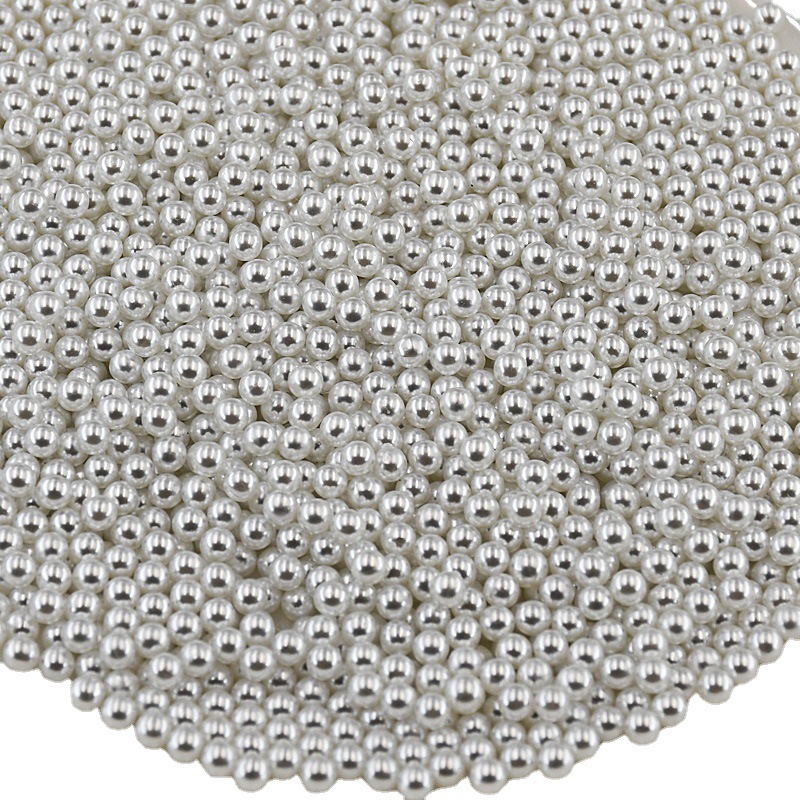 Mixed Multi-Specification Bright Beige Pure White Mini Nail Pearls Smooth Non-Peeling round DIY Decoration Wholesale