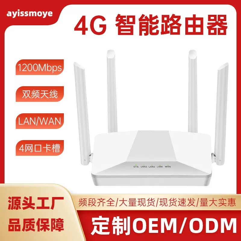 路由器家用千兆2.4g/5g双频高速穿墙王家用wifi无线路由器1000兆