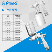 Prona宝丽喷枪中压手动喷漆枪 R-711高雾化家具汽车装修面漆喷枪