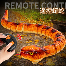 新品儿童电动仿真大蟒蛇男孩新奇特2.4G遥控响尾蛇搞怪整蛊玩具蛇
