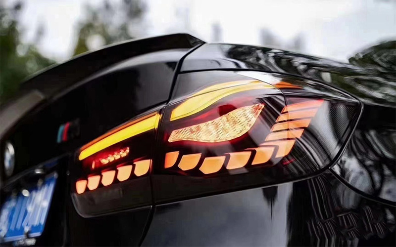 适用于13-18款宝马3系f30f35改装龙鳞尾灯m4设计款尾灯总成